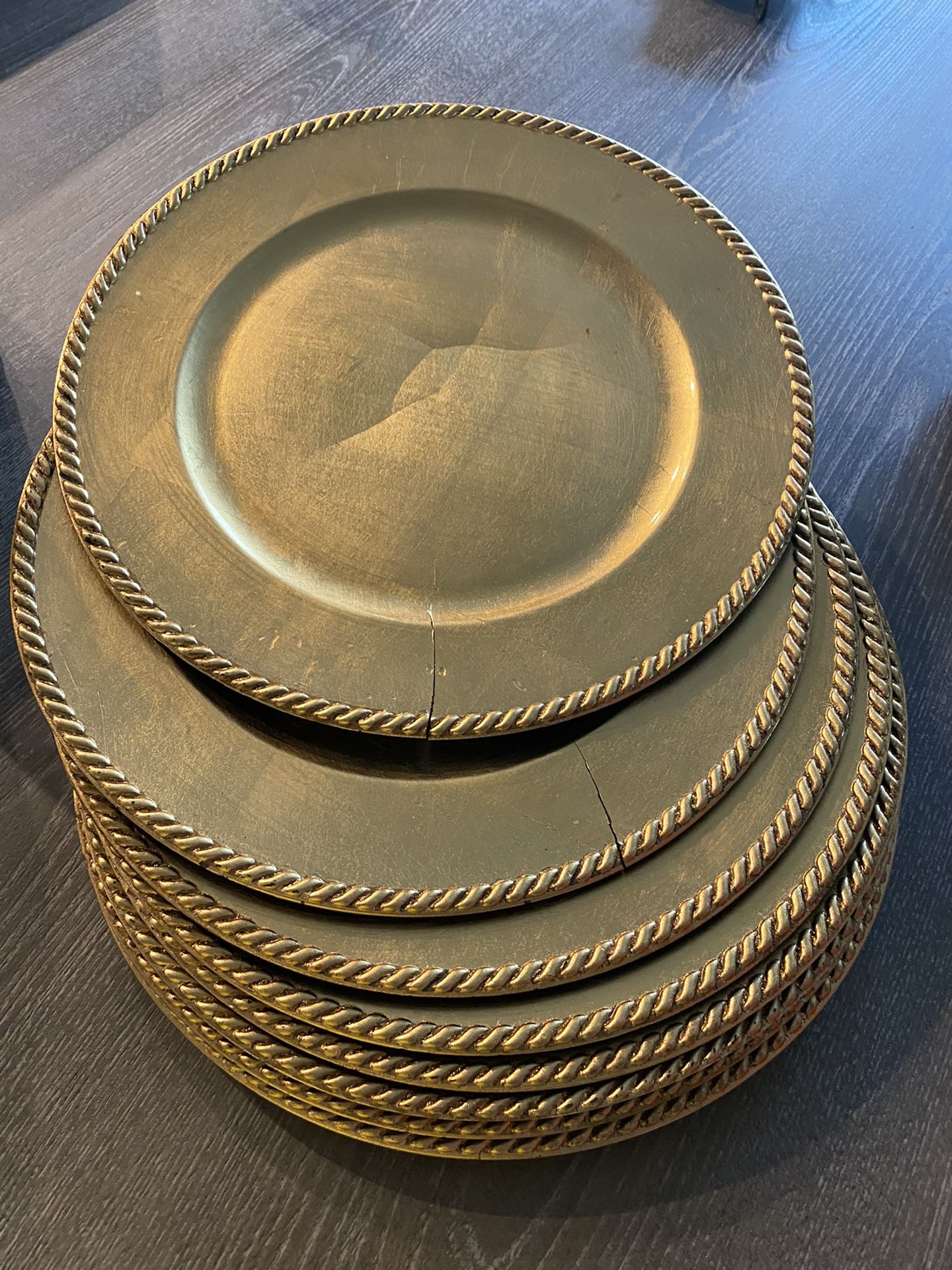Gold Charger plates (Wedding)