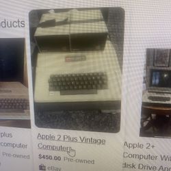 Vintage Apple ll Plus Computer, Paper Shredder
