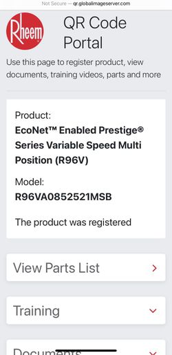 Rheem R96VA-0852521MSB Gas Furnace for Sale in Roselle, IL - OfferUp