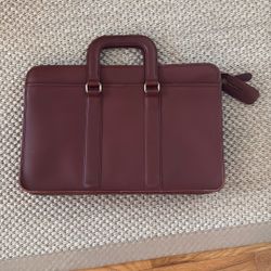 Well Made Cognac Leather Briefcase 
