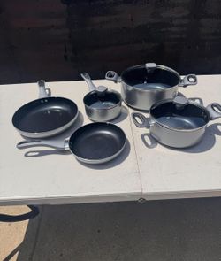 Captain Blue Pans And Pots 8 Piece Set