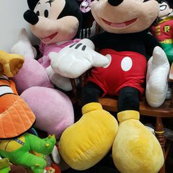 Giant Mickey Minnie Plushes Both $60