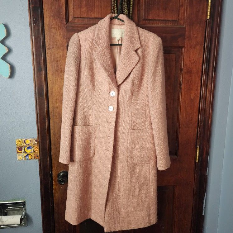 Banana  Republic  Pink Blush Wool Coat Medium 