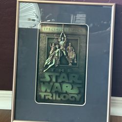 Star Wars Trilogy Special Edition Ingot Print Glass Framed