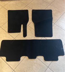Authentic TESLA Model Y Black Felt 3-Piece Floormats