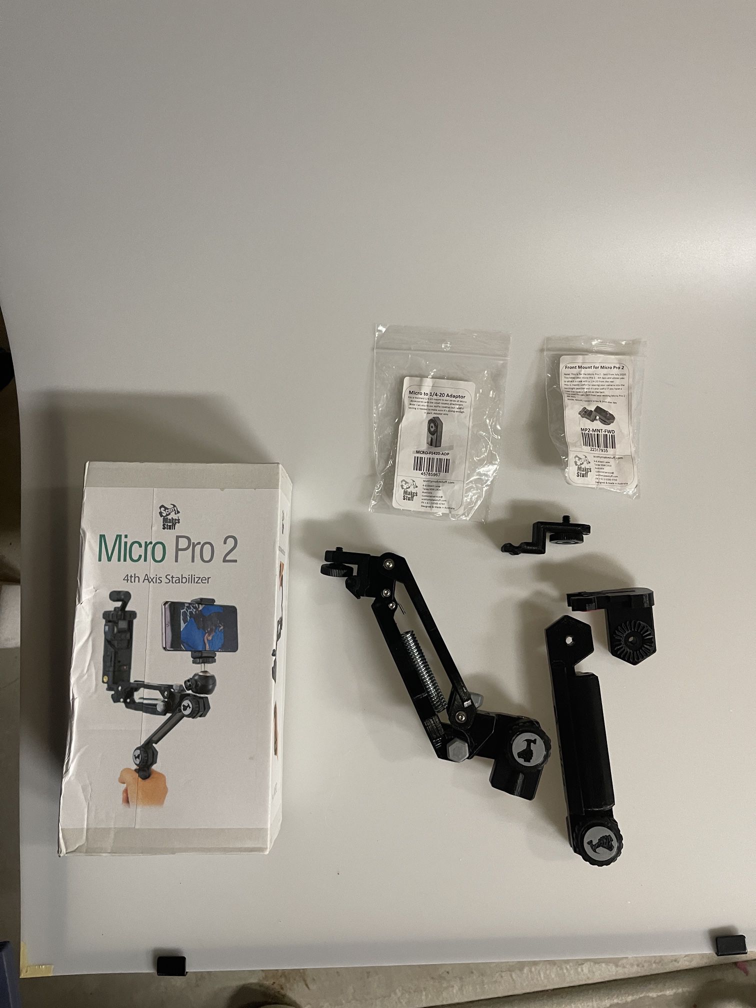 Scotty Makes Stuff Micro Pro 2 4th Axis Stabilizer For iPhone GoPro  DJI Osmo Gimbal