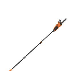 BLACK+DECKER 10in. 8 AMP Corded Electric Pole & Chainsaw Kit with (1) Extension Pole, (1) Bar Cover, (1) Wrench, (1) Bar & (1) Chain