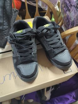 Black And Lime Green DC Shoes