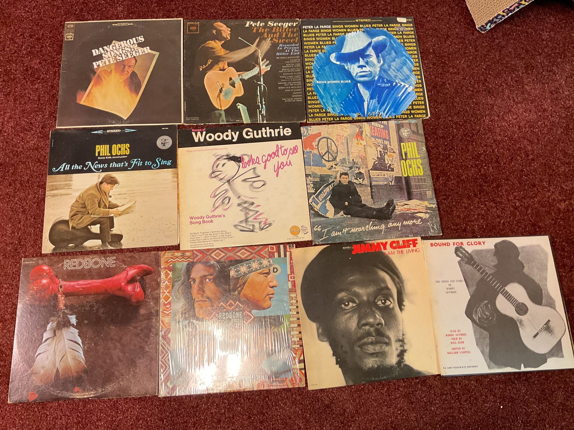 VINTAGE PROTEST 10 VINYL RECORD ALBUMS