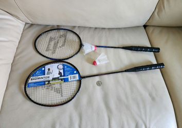 EastPoint 2-Player Badminton Set EPS-500 Steel Rackets New with Birdies