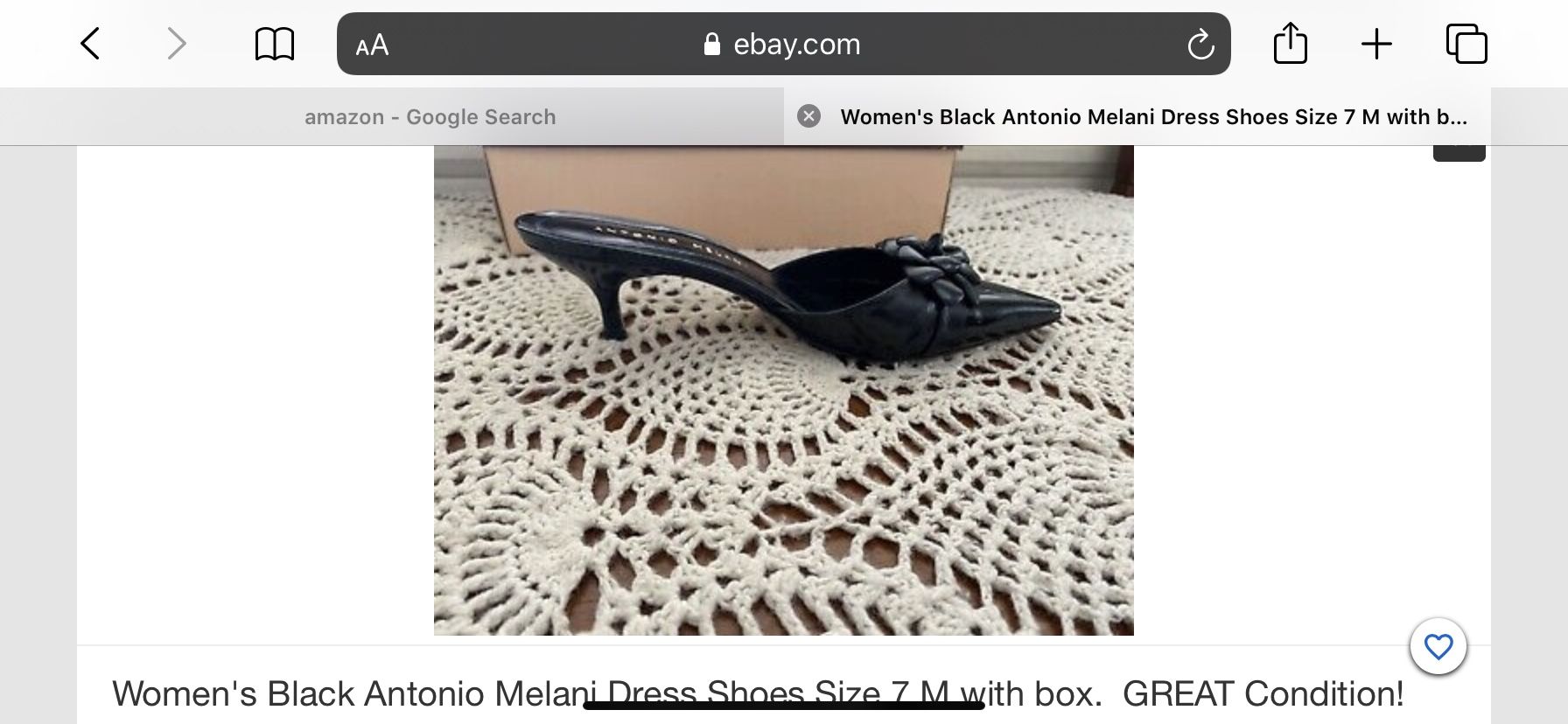 Antonio Melani Leather Dress Shoes Size 7