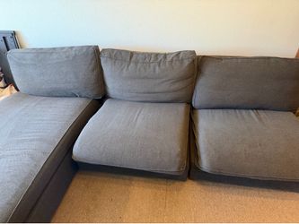 Dark Gray Modular Sectional Sofa with Chaise (Pet-Friendly Home)