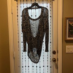 Snow Leopard Print Tunic Shirt 