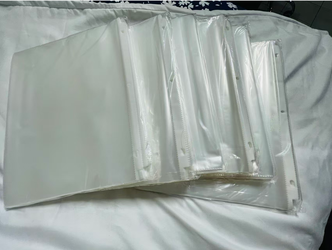 New Clear Binder Sheet Protectors