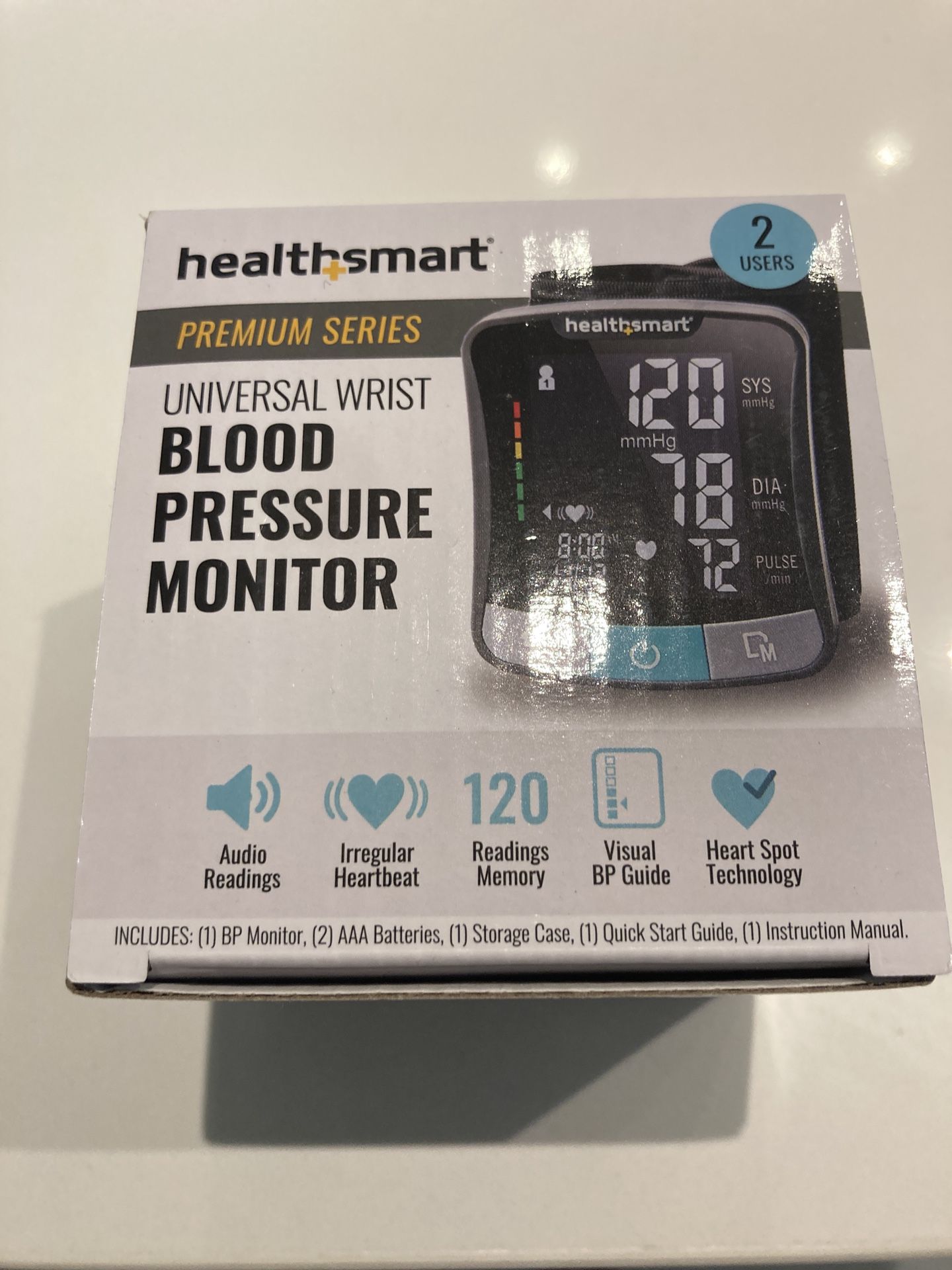 HealthSmart Digital Premium Wrist Blood Pressure Monitor