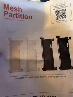 Retractable Mesh Partition Gate