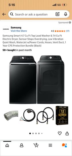 BRAND NEW 2026 SamSung Washer And Dryer Top Load