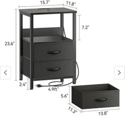Side table with a USB port