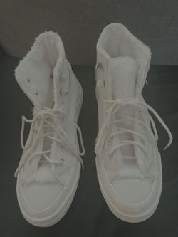 Fur Lined Converse Hi Tops Size 5