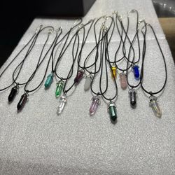 Hexagon Clear Synthetic Crystal Pendant