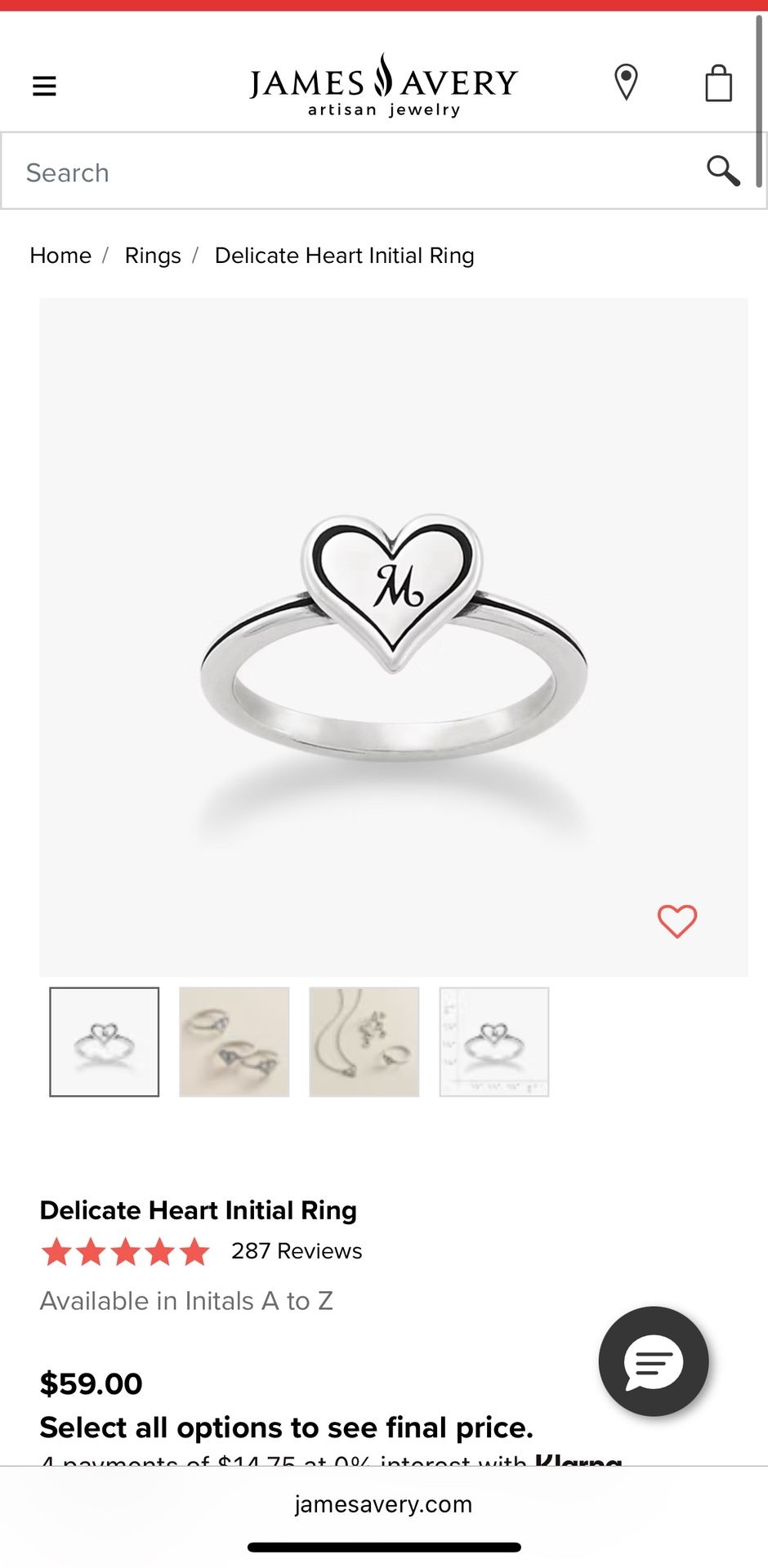 James Avery Ring