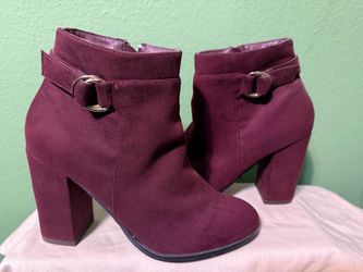Maroon Booties