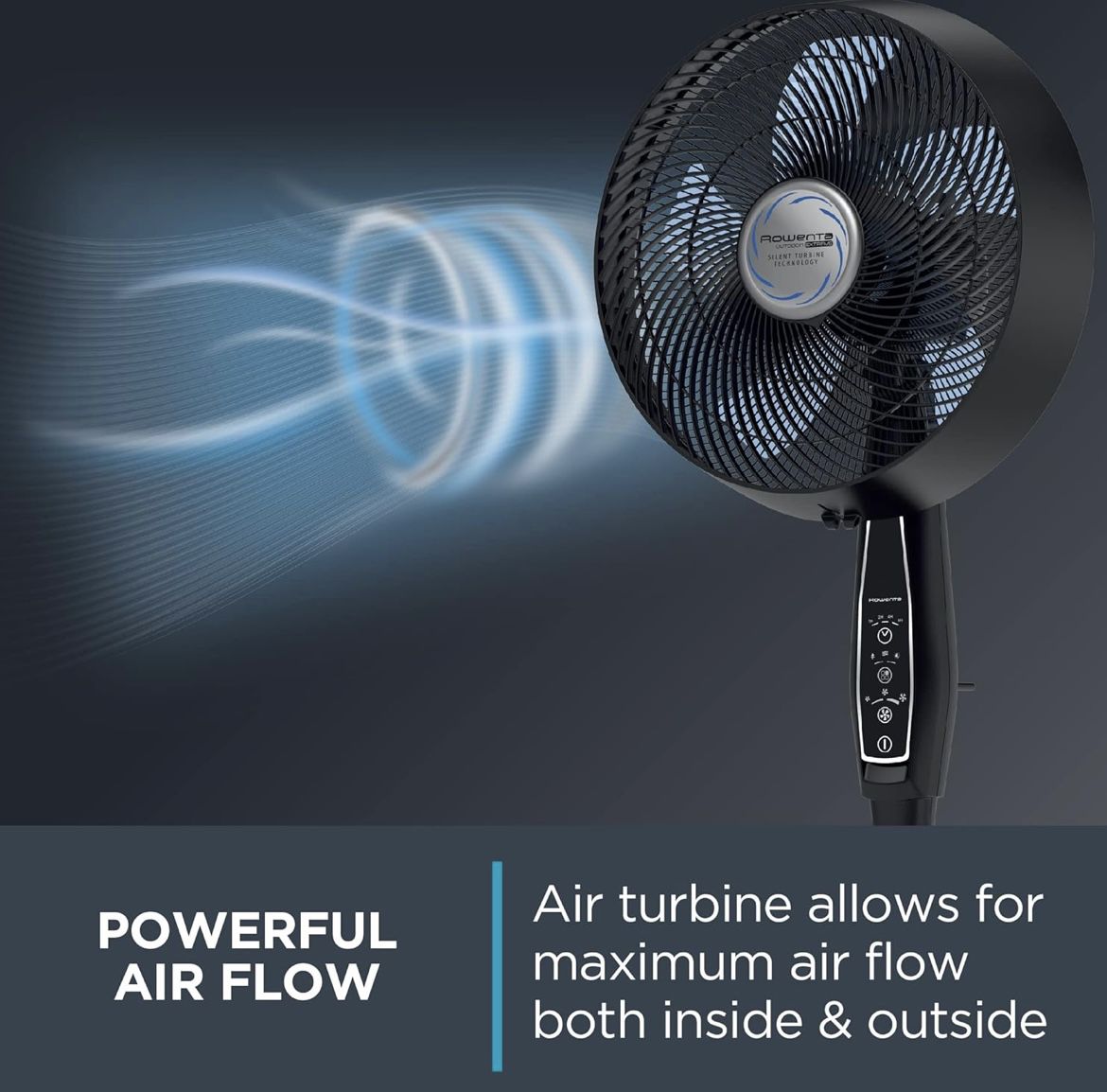 Rowenta Extreme Outdoor Fan with Remote  Ultra Quiet Fan