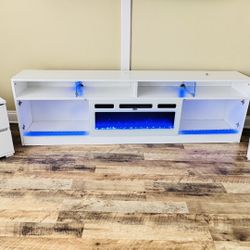 Meble Electric Fireplace and 2 Bedside tables 