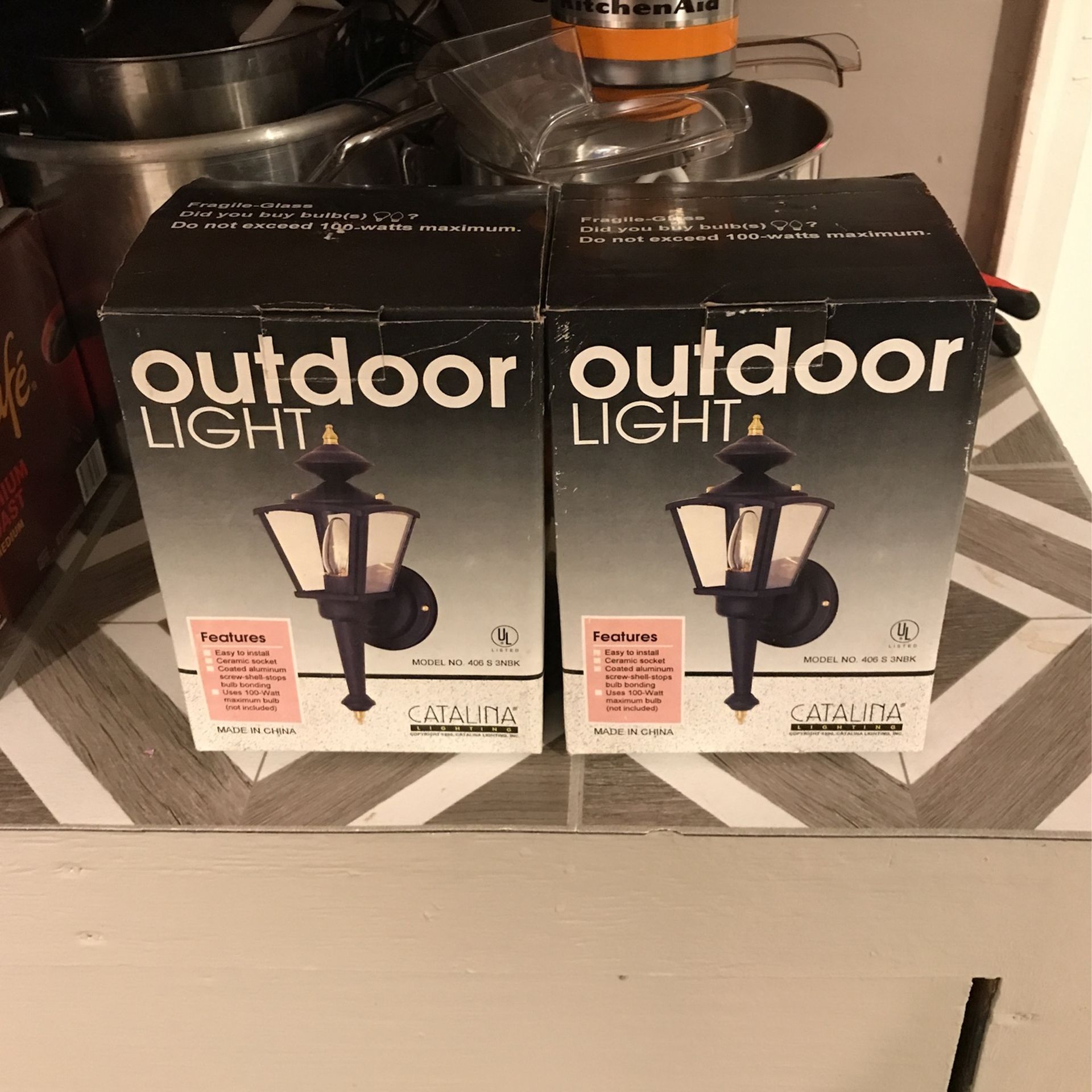 Outside garage lights $15 each price firm