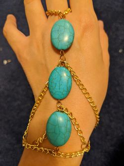 Bracelet and ring connected