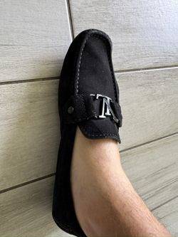 Louis Vuitton Black Suede Monte Carlo Loafers