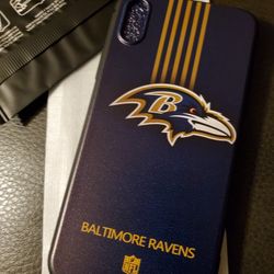 New Baltimore Ravens IPhone X Phone Case Free Tempered Glass Screen Protector 