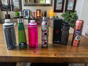 Mixed Water/Coffee Bottle Lot of 6