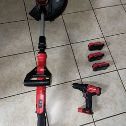 CRAFTSMAN  Drill Hammer And Weed Eater Set