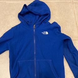 North Face Fleece Zip With Hood Size 5T