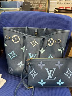 Louis Vuitton Blue Neverfull