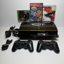 Sony PlayStation 3 PS3 CECHA01 Backwards Compatible 60GB W/ Black OEM Controller