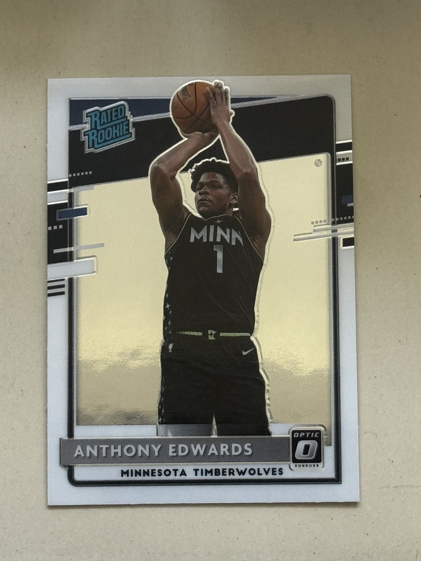 2020 Donruss Optic Anthony Edwards Rated Rookie #151 Timberwolves 