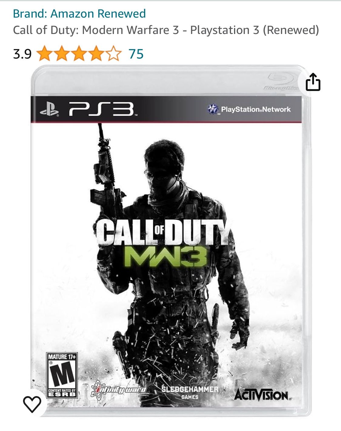 Cod Mw3 For PS3