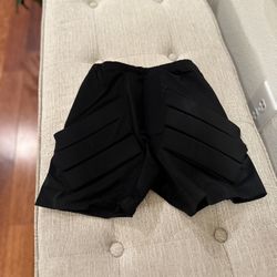 SILVER LINING PADDED FIGURE SKATING SHORTS (size Youth L)- PROTECTION 