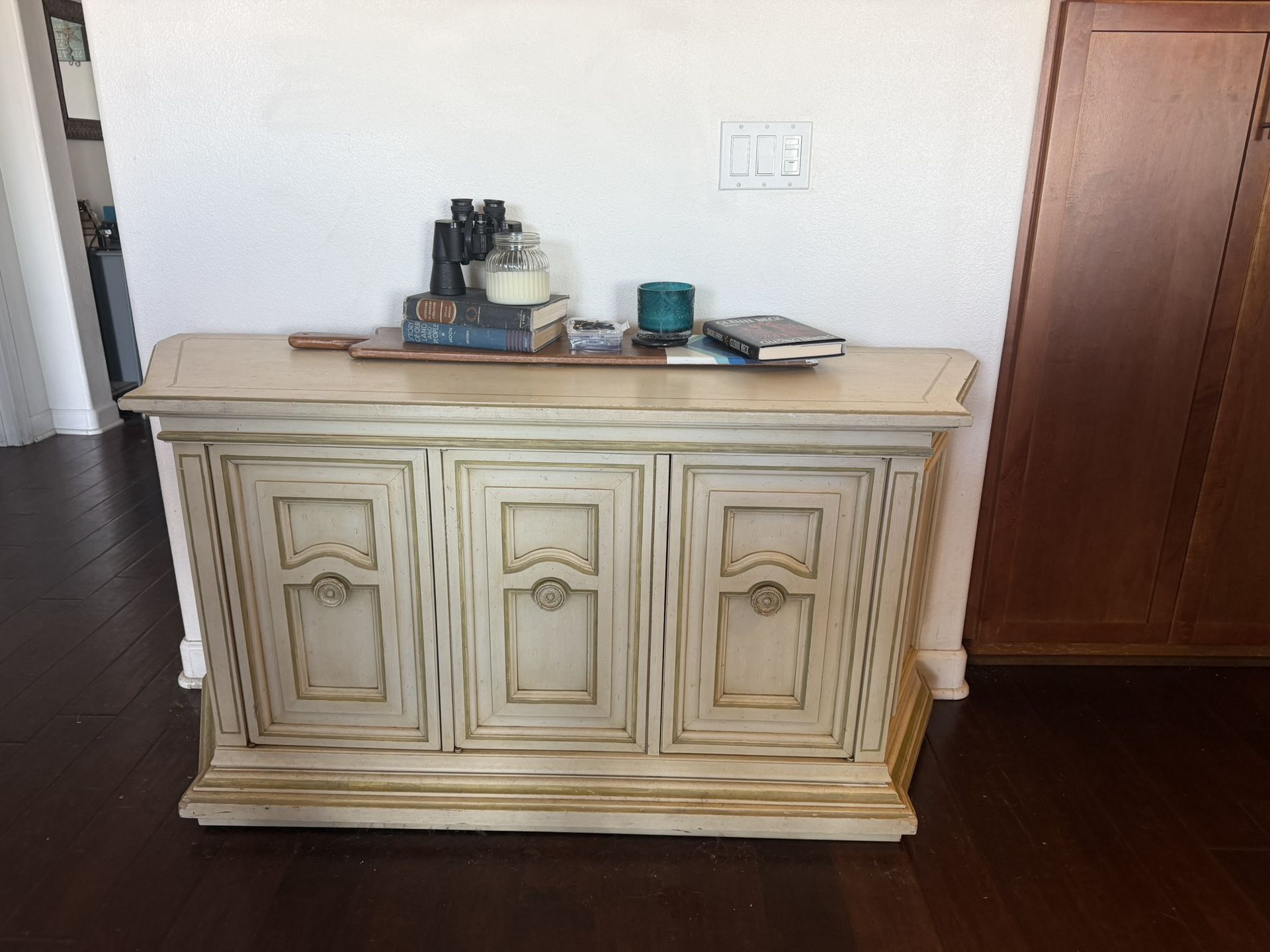 Nice Solid Buffet With Silverware Drawer