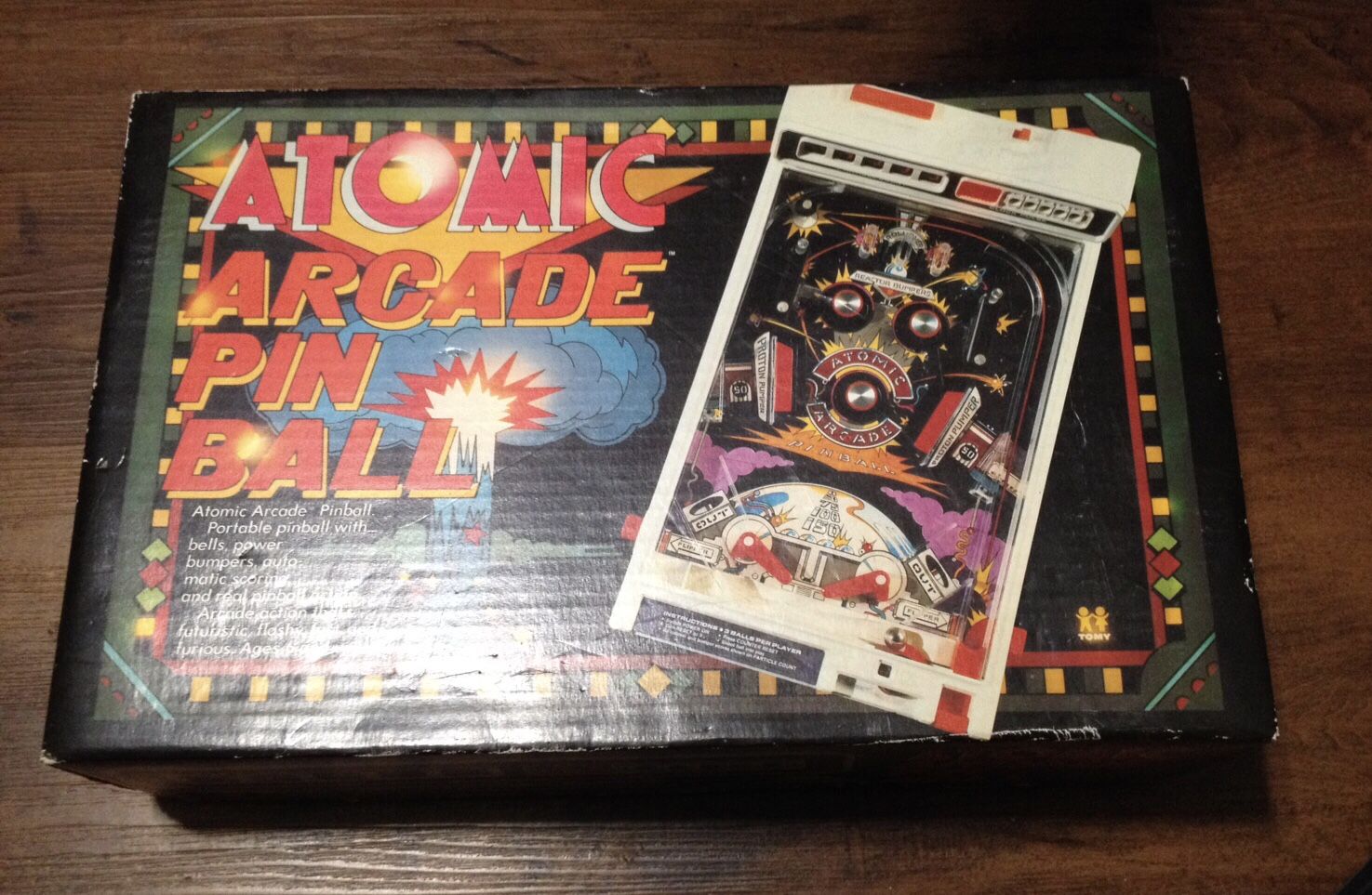 Tomy Atomic Arcade Pinball 1980's toy