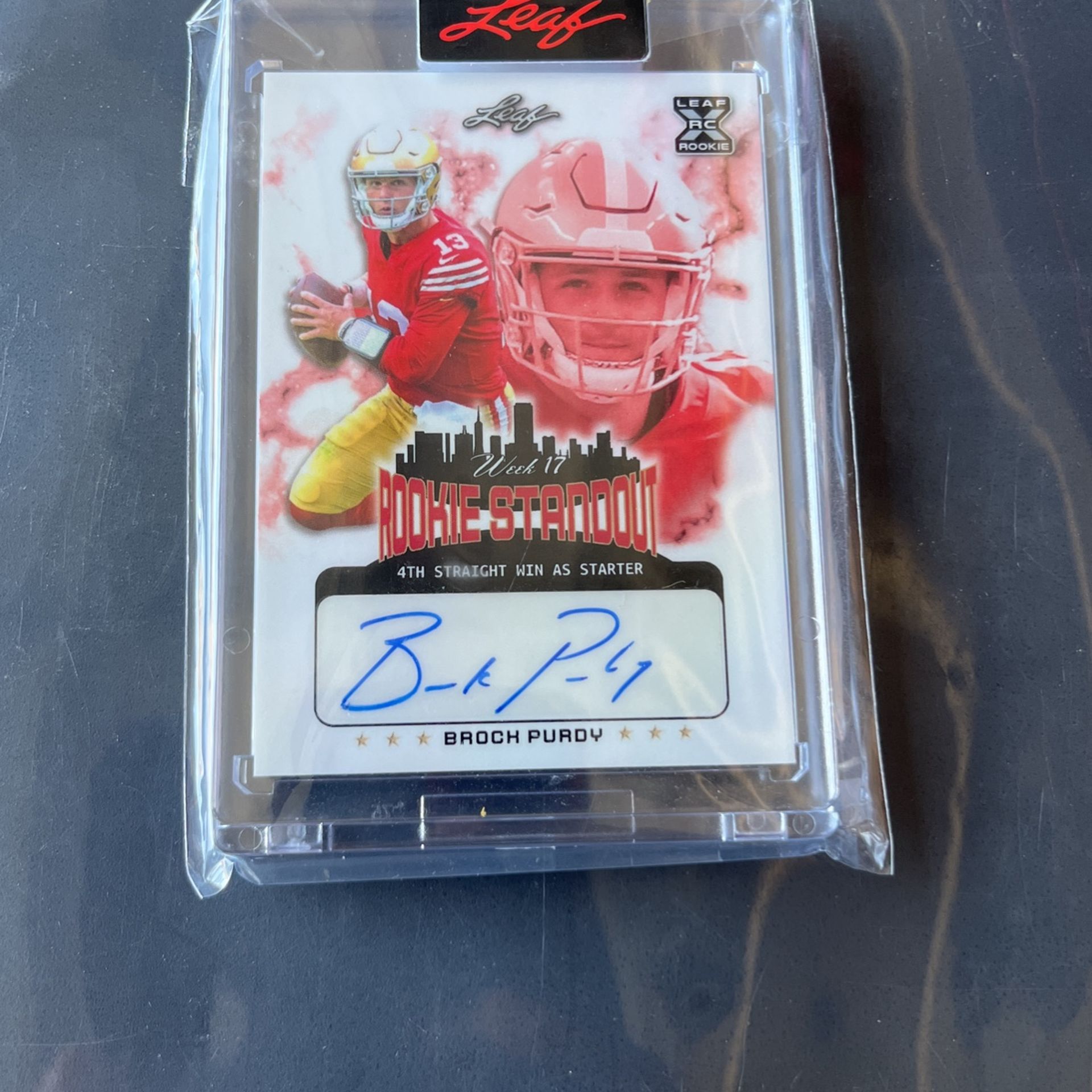 🔥🔥2022 Leaf Rookie Standout Brock On Purdy #646 RC Auto XRC San Francisco