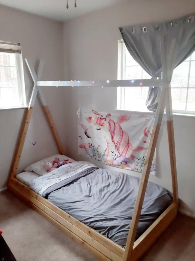  $$ DROP!  HANDMADE Teepee floor Bed TWIN SIZE 