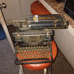 Antique Typewriter Underwood A Very Rare Find I Think It's A
