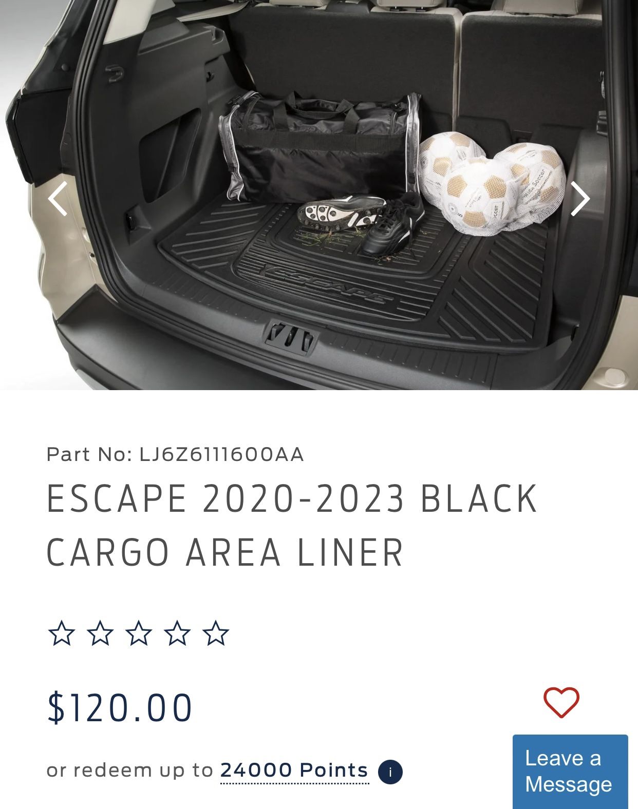 Brand New Ford Cargo Mat