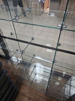 4 x 4 Double Sided Glass Cube Kit with Metal Clips