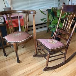 Chairs - Solid Wood, Antique, 100+ Years Old!