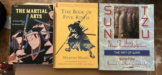 3 classic martial arts and strategy books.