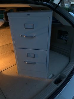2 drawer metal filing cabinet